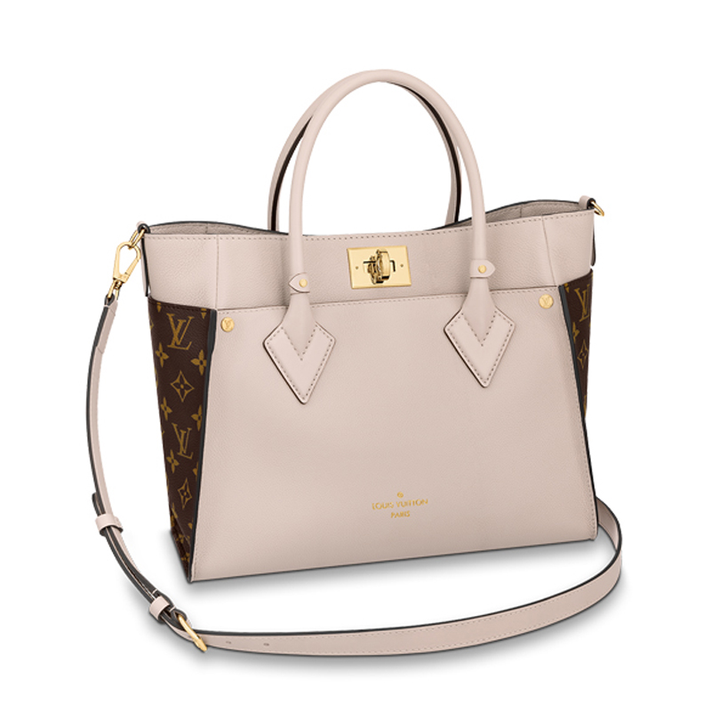 Louis Vuitton ON MY SIDE MM Tote Bag M58485 Greige